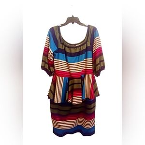 Brand by Sexy Diva Striped Dress Size 3X